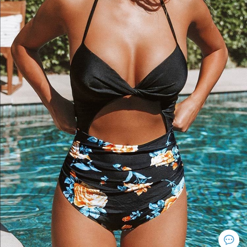 Cupshe Floral One Piece Swimsuit